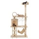 Котешко дърво със сизалени стълбове, 140 см, бежово