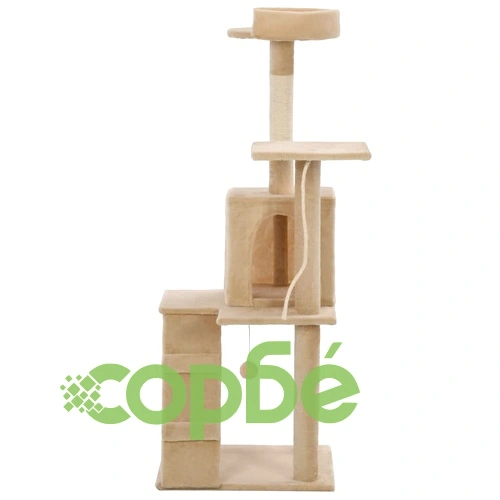 Котешко дърво със сизалени стълбове, 120 см, бежово ➤ топ цена ➤ sorbe.bg