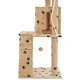 Котешко дърво със сизалени стълбове, 120 см, бежово, на лапички