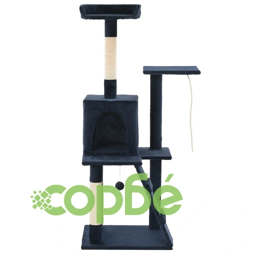 Котешко дърво със сизалени стълбове, 120 см, тъмносиньо ➤ топ цена ➤ sorbe.bg