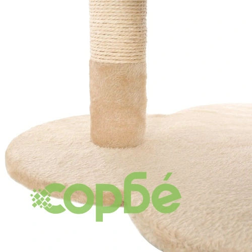 Котешко дърво със сизален стълб, 50 см, бежово и кафяво ➤ топ цена ➤ sorbe.bg