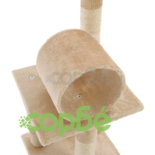 Котешко дърво със сизалени стълбове, 65 см, бежово ➤ топ цена ➤ sorbe.bg