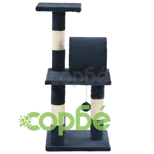 Котешко дърво със сизалени стълбове, 65 см, тъмносиньо ➤ топ цена ➤ sorbe.bg
