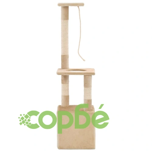 Котешко дърво със сизалени стълбове, 109 см, бежово ➤ топ цена ➤ sorbe.bg