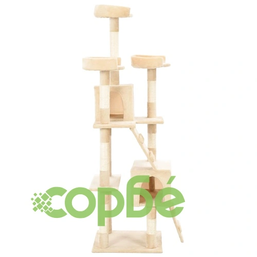 Котешко дърво със сизалени стълбове, 170 см, бежово ➤ топ цена ➤ sorbe.bg