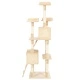 Котешко дърво със сизалени стълбове, 170 см, бежово
