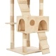Котешко дърво със сизалени стълбове, 170 см, бежово