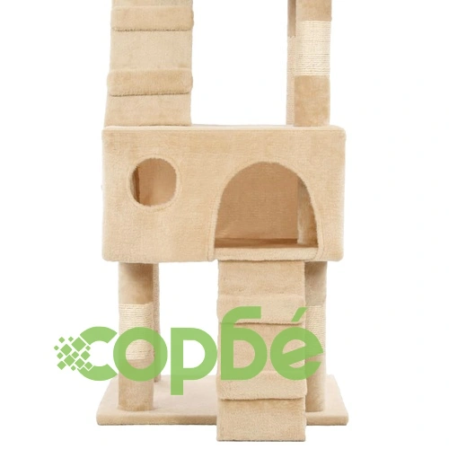 Котешко дърво със сизалени стълбове, 170 см, бежово ➤ топ цена ➤ sorbe.bg