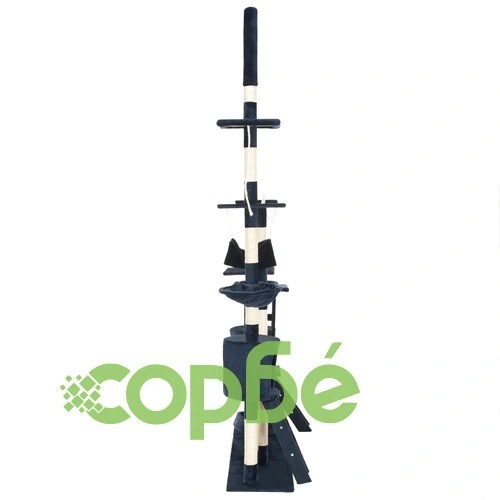 Котешко дърво със сизалени стълбове, 230-250 см, синьо ➤ топ цена ➤ sorbe.bg