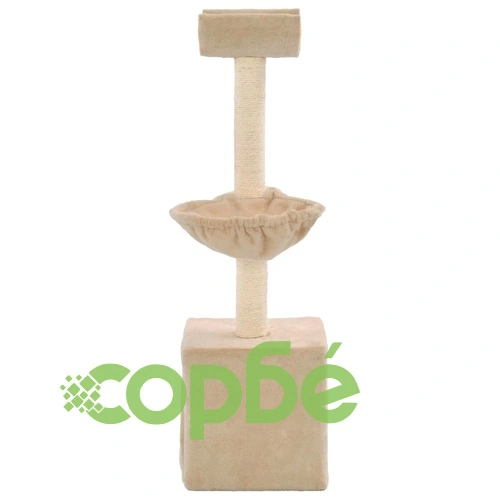 Котешко дърво със сизалени стълбове, 105 см, бежово ➤ топ цена ➤ sorbe.bg
