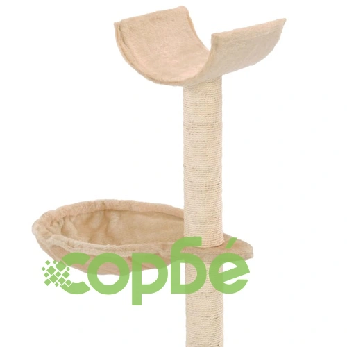 Котешко дърво със сизалени стълбове, 105 см, бежово ➤ топ цена ➤ sorbe.bg