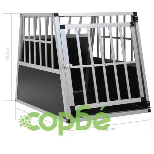 Кучешка клетка с една врата, 65x91x69,5 см ➤ топ цена ➤ sorbe.bg