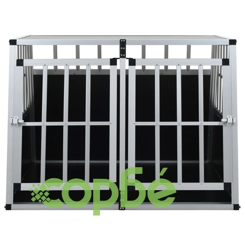 Кучешка клетка с две врати, 94x88x69 см ➤ топ цена ➤ sorbe.bg