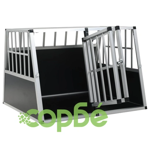 Кучешка клетка с две врати, 94x88x69 см ➤ топ цена ➤ sorbe.bg