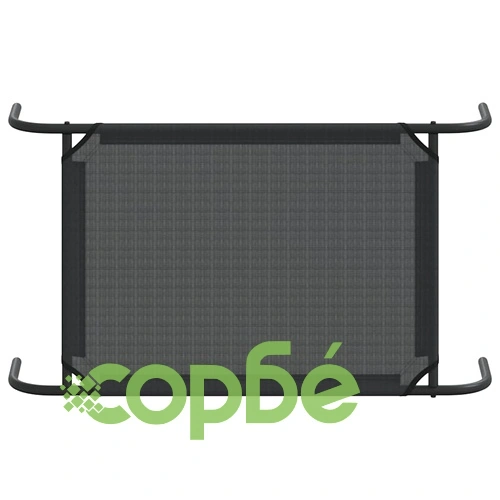 Повдигнато легло за кучета, черно, S, textilene ➤ топ цена ➤ sorbe.bg