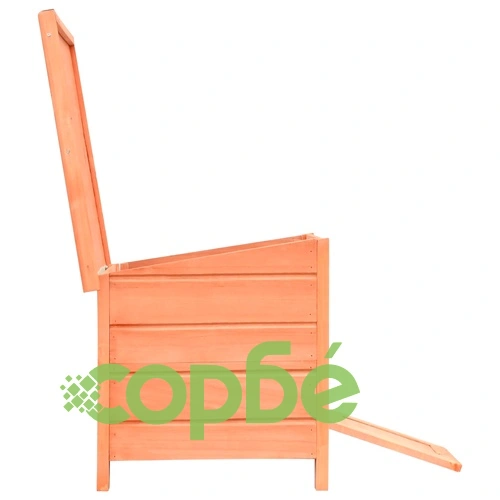 Къща за котки, чам и ела масив, 50x46x43,5 см ➤ топ цена ➤ sorbe.bg