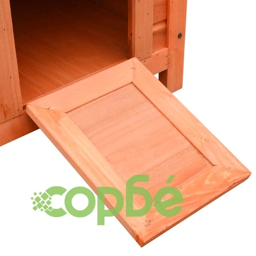 Къща за котки, чам и ела масив, 50x46x43,5 см ➤ топ цена ➤ sorbe.bg