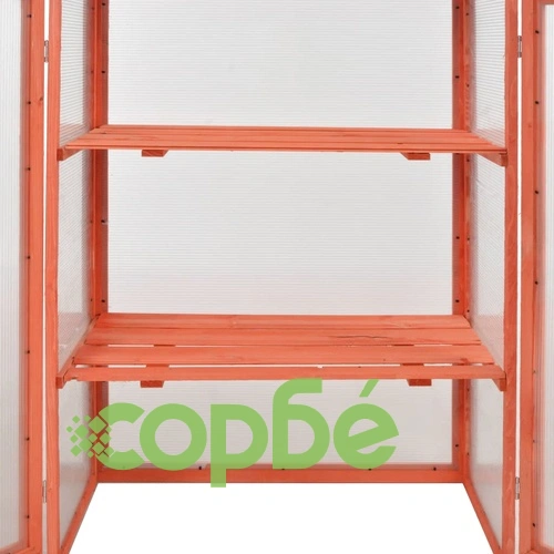 Оранжерия, дърво, 75x47x109 см ➤ топ цена ➤ sorbe.bg