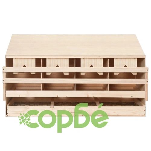 Пилешка гнездилка, 4 отделения, 106x40x59 см, бор масив ➤ топ цена ➤ sorbe.bg