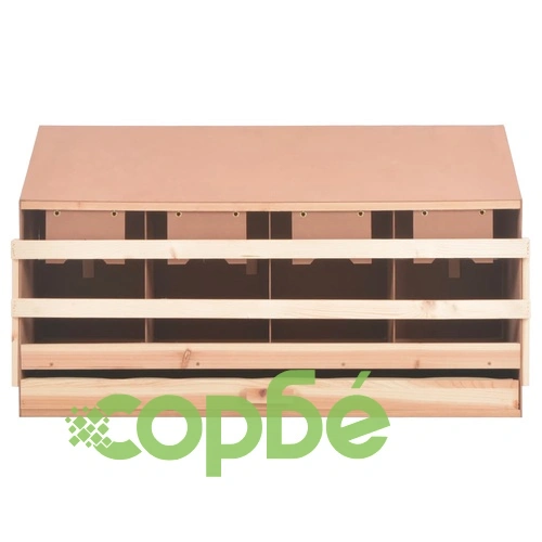 Пилешка гнездилка, 4 отделения, 106x40x59 см, бор масив ➤ топ цена ➤ sorbe.bg