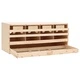 Пилешка гнездилка, 4 отделения, 106x40x45 см, бор масив