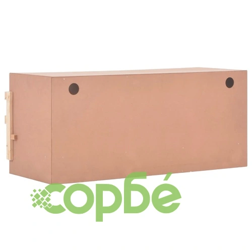 Пилешка гнездилка, 4 отделения, 106x40x45 см, бор масив ➤ топ цена ➤ sorbe.bg