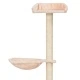 Котешко дърво със сизалени стълбове, бежово, 148 см