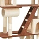 Котешко дърво със сизалени стълбове, бежово, 225 см