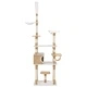 Котешко дърво със сизалени стълбове, бежово, 235 см