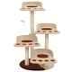 Котешко дърво със сизалени стълбове, кафяво, 90 см