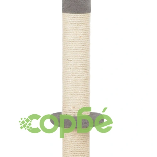 Котешко дърво, сиво, 40x40x80 см, сизал ➤ топ цена ➤ sorbe.bg