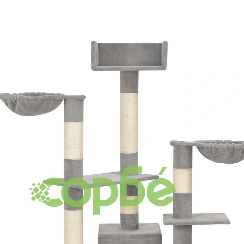 Котешко дърво със сизалени стълбове, сиво, 183 см, XXL ➤ топ цена ➤ sorbe.bg