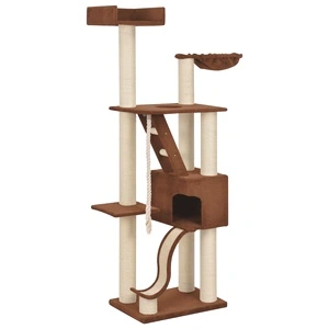 Котешко дърво със сизалени стълбове, бежово, 180 см, XXL
