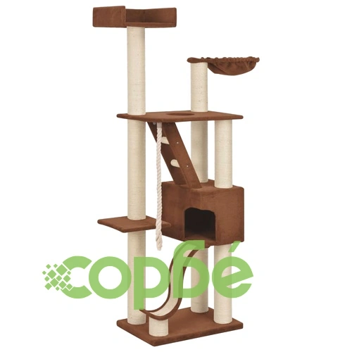 Котешко дърво със сизалени стълбове, бежово, 180 см, XXL ➤ топ цена ➤ sorbe.bg