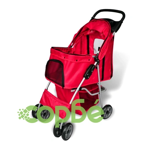 Кучешка количка, червена  ➤ топ цена ➤ sorbe.bg