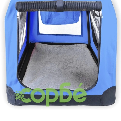 Сгъваема чанта за пренасяне на домашни любимци, размер L, синя ➤ топ цена ➤ sorbe.bg
