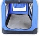 Сгъваема чанта за пренасяне на домашни любимци, размер L, синя