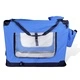 Сгъваема чанта за пренасяне на домашни любимци, размер L, синя