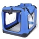 Сгъваема чанта за пренасяне на домашни любимци, размер ХL, синя