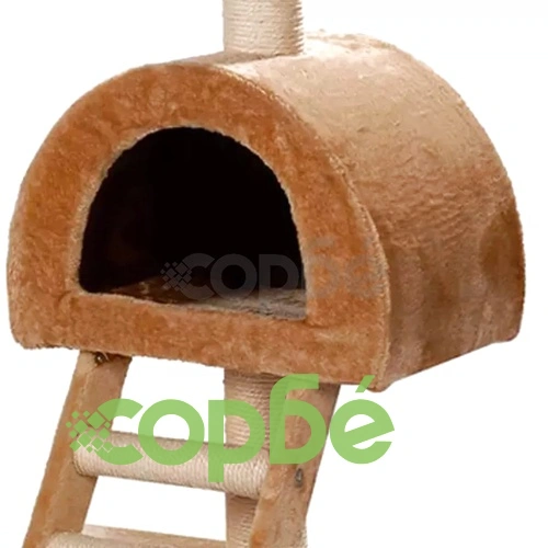 Дърво за котки 105 см, бежово ➤ топ цена ➤ sorbe.bg