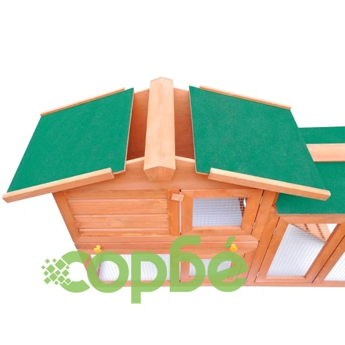 Външна голяма клетка за зайци/други малки животни, дърво   ➤ топ цена ➤ sorbe.bg