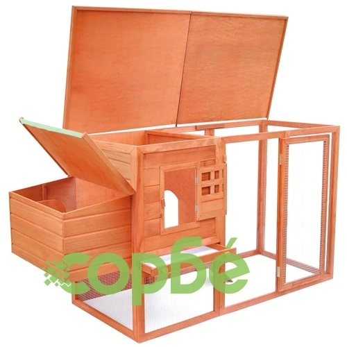 Кокошарник за открито с 1 отделение за яйца, дървен   ➤ топ цена ➤ sorbe.bg
