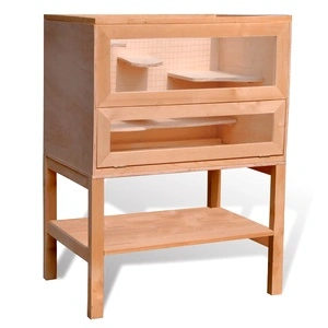 Дървена клетка за хамстери, правоъгълна