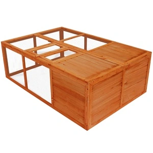 Външна сгъваема клетка за животни, дърво  