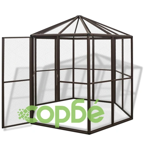 Птичарник/кокошарник, алуминий, 240x211x232 cм   ➤ топ цена ➤ sorbe.bg