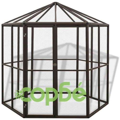 Птичарник/кокошарник, алуминий, 240x211x232 cм   ➤ топ цена ➤ sorbe.bg