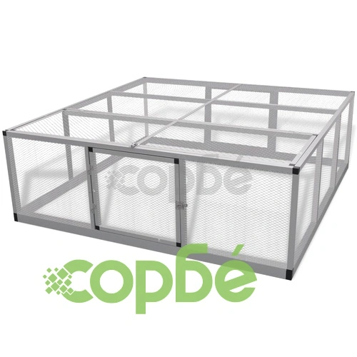 Птичарник, алуминий, 182 x 182 x 61 cм     ➤ топ цена ➤ sorbe.bg