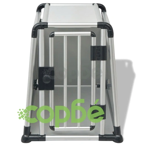 Клетка за транспортиране на кучета, алуминий, M ➤ топ цена ➤ sorbe.bg