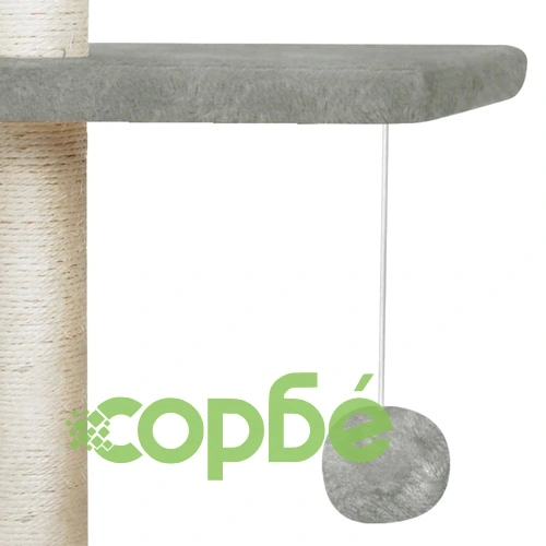 Котешко дърво, 260 см, сиво ➤ топ цена ➤ sorbe.bg