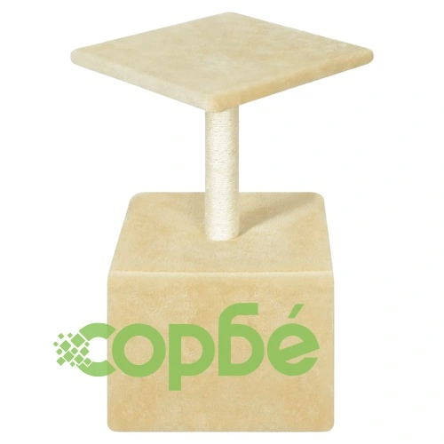 Котешко дърво за драскане, 55 см, жълто ➤ топ цена ➤ sorbe.bg